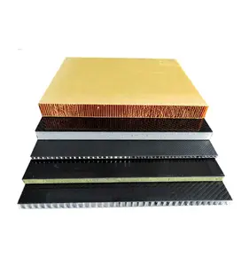 Painéis de fibra de carbono Honeycomb personalizado leve Honeycomb prata com Nomex, espuma, PP, núcleo de alumínio
