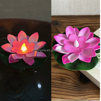 Lanternes à LED en forme de lotus de haute qualité, petites, flottantes, avec capteur d'eau