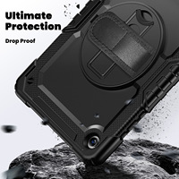 Coques de protection antichoc en PC et silicone avec support et bandoulière pour tablettes Samsung Galaxy Tab S10 Lite, S9, S10 FE – Vente Flash