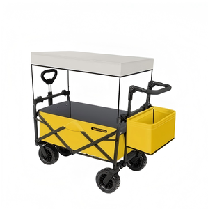 Poussette de <span class=keywords><strong>wagon</strong></span> pliable en plastique robuste pour enfants pliante à la main utilitaire bébé transporter chariot de plage pliable pour Camping jardin - Product Image 3
