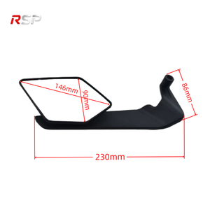 Rétroviseurs pliables universels RSP pour <span class=keywords><strong>moto</strong></span>, fixation sur maître-cylindre, en plastique ABS, paire de rétroviseurs plats pour scooter et <span class=keywords><strong>moto</strong></span> de route - Product Image 2