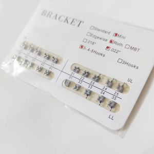 <span class=keywords><strong>Brackets</strong></span> Ortodontici Dentali Mini Monoblock in Metallo Roth MBT 022 di Alta Qualità con Alimentazione Manuale Classe II Garanzia di 1 Anno - Product Image 2