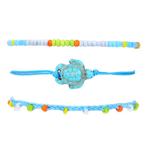 <span class=keywords><strong>Tobillera</strong></span> Bohemia chic caliente 2312, pulsera tejida a mano con cuentas de arroz, cadena de tobillo de <span class=keywords><strong>Surf</strong></span> de verano - Product Image 4