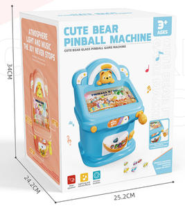 Máquina de Pinball de Vidrio con Diseño de Oso Adorable, Juego Electrónico de Mesa, Mini Pinball con Luces y Música para Niños - Product Image 6