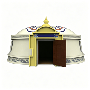 Nouvelles tentes mongoliennes en vente, yourtes en vente, <span class=keywords><strong>yourte</strong></span> mongole en toile pour les fêtes - Product Image 2