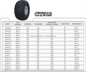 Neumáticos 13x500-<span class=keywords><strong>6</strong></span> 13x650-<span class=keywords><strong>6</strong></span> para remolques de <span class=keywords><strong>golf</strong></span>, equipos de césped comerciales y de consumo, carros de <span class=keywords><strong>golf</strong></span> y vehículos utilitarios - Product Image 6