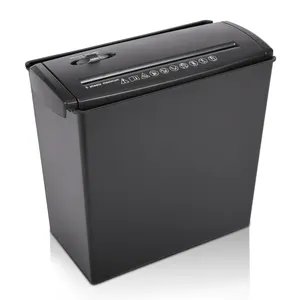 S606B 5 Sheets Strip Cut Paper Shredders,with 10L Wastbasket for Home and Office requirement Paper Shredder
