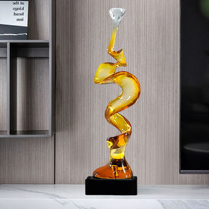 Современная прозрачная полимерная Художественная Скульптура Экологически чистая абстрактная неправильная форма входные украшения гостиная ТВ шкаф - Product Image 3