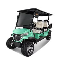 Voiturette de golf tout-terrain TONGCAI à 6 places avec une grande garde au sol pour les aventures en plein air et les excursions en station balnéaire