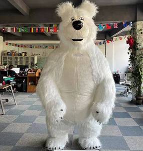 Costume da Mascotte Animale Personalizzabile Orso Bianco Personaggio Cinematografico Gonfiabile Natalizio <span class=keywords><strong>per</strong></span> <span class=keywords><strong>Adulti</strong></span> - Product Image 2