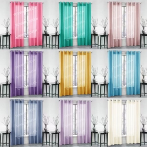 Custom <strong>Cheap</strong> White Terylene Sheer <strong>Net</strong> Voile <strong>Curtain</strong> 54*84'' 2Panels for Living Room Window Elegant Voile Sheer Panel <strong>Curtains</strong> - Product Image 4