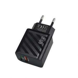 อะแดปเตอร์ชาร์จเร็ว 65W แบบ Dual Interface USB PD รองรับมาตรฐาน US EU พร้อม Full-protocol QC4.0 PD35W สำหรับโทรศัพท์มือถือ - Product Image 5