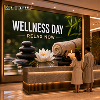 Pantalla LED Digital P2 para Exhibición en Spa y Comercios, con Gabinete Delgado, Paso de Píxeles Fino, HD, Instalación Fija en Interiores