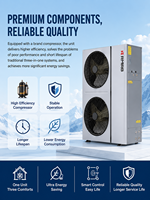 Pompe à chaleur air-eau tout-en-un DC Inverter 05ZS/R32/16.8kW, chauffage, refroidissement, ECS, A+++ EVI -35 ° C CE CB WiFi Control ROHS