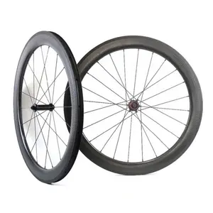 Carbon Wheelset Tubular 45/50/58mm Wheels Clincher Road Carbon Bike Wheels Vacuum Tire Golf sphere appearance Free Shipping