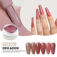 Vernis à ongles gel LED Yeze Color Peel-Off non toxique longue tenue 5g, étiquette privée OEM pour usage professionnel et DIY.