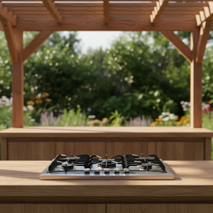 Built-in <strong>Gas</strong> <strong>Cooker</strong> with Electronic Ignition 4 Burners Stainless Steel Panel Household Use Battery Operated - Product Image 4