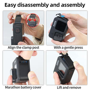 Housse de protection en gros d'usine pour Gopro Hero 9/<span class=keywords><strong>10</strong></span> noir, accessoire Vlog de porte de charge de batterie pour <span class=keywords><strong>Go</strong></span> <span class=keywords><strong>Pro</strong></span> 9 <span class=keywords><strong>10</strong></span> - Product Image 6