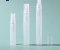 Flacon pulvérisateur de parfum en plastique PP de 10 ml en forme de stylo avec pompe pulvérisatrice pour crème pour le visage, emballage cosmétique sérigraphié