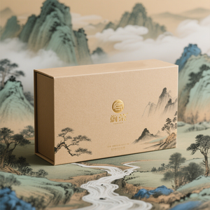 Bán buôn thời trang Takeaway dày tùy chỉnh trà bao bì các tông trà đặt sang trọng hộp quà tặng - Product Image 1