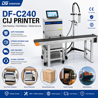 Machine de codage et de marquage industrielle DF-C240, imprimante à jet d'encre continu pour applications d'emballage flexible
