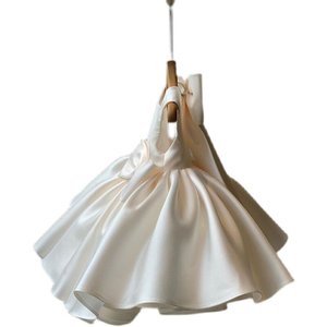 Vestido de Princesa para Niñas, Vestido de Satén de Manga Larga Estilo Coreano para Bebés, Traje de Primer Cumpleaños, Nuevo Diseño Elegante para Niñas Pequeñas - Product Image 5
