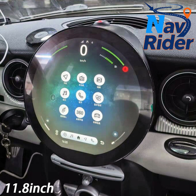 11.8inch Android BMW MINI Countryman Cooper 2007-2014 GPS Multimedia Player with CarPlay 4G WiFi Dashboard Mount 1 Year Warranty