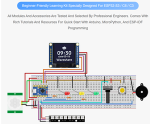 Kit Básico de la <span class=keywords><strong>Serie</strong></span> ESP32-S3/C6/C3, con Tutoriales y Recursos Enriquecedores para un Inicio Rápido con Arduino, Programación MicroPython ESP-IDF - Product Image 2