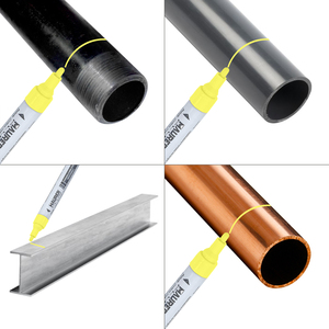 Marqueur de construction professionnel, peinture permanente, jaune - Product Image 4