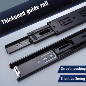 Quincaillerie d'ameublement Glissière à trois sections Bureau Cuisine Hôtel Armoire silencieuse Glissière à <span class=keywords><strong>tiroir</strong></span> <span class=keywords><strong>Colonne</strong></span> en acier massif - Product Image 6
