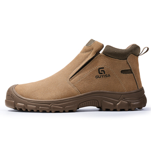 Scarpe Antinfortunistiche per Saldatura Elettrica, Antiurto, Antiperforazione, Antiscintilla, Resistenti all'Usura, con Punta in Acciaio e Fibbia in Feltro - Product Image 2