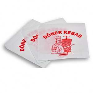 Sac à kebab en papier alimentaire biodégradable avec logo imprimé - Product Image 3