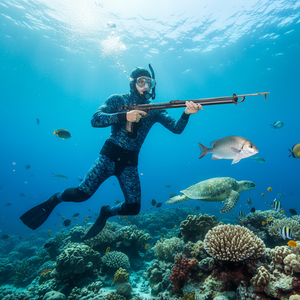 Neopreno personalizado 3mm 5mm 7mm <span class=keywords><strong>Super</strong></span> <span class=keywords><strong>Stretch</strong></span> camuflaje dos piezas Sudadera con capucha Snorkeling natación buceo traje de pesca submarina traje de neopreno - Product Image 6