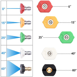 Pistola pulverizadora para lavado de coches transfronterizo con núcleo de cobre, conectores rápidos, 5 colores, presión ajustable 3000psi 150bar, ingeniería - Product Image 5
