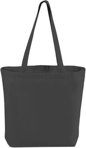 Superventas unisex cremallera impresión mini logotipo personalizado bolsa de lona bolsas de la compra con diseño único - Product Image 2