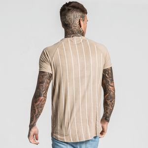 custom luxury tshirts <b>men's</b> cotton tshirt streetwear oversized rib crewneck drop shoulder heavyweight 280gsm t <b>shirt</b> for <b>men</b> - Product Image 4