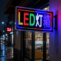 Panneau publicitaire lumineux LED avec cadre en aluminium pour affichage extérieur