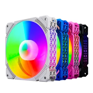 Заводская цена OEM внешний свет 4Pin + 3pin PC RGB вентилятор 120 мм ПК корпус кулер вентилятор светодиодный для игрового корпуса вентилятор