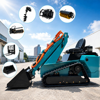 Mini-chargeuse compacte sur chenilles avec godet, homologuée EPA Euro 5 CE pour la construction - Offre Spéciale