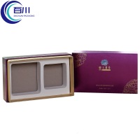 Caja de Regalo Rígida de Papel Morado Premium al por Mayor con Tapa y Base, Impresión de Logotipo, Embalaje con EVA para Perfumes, Aceites y Productos Cosméticos
