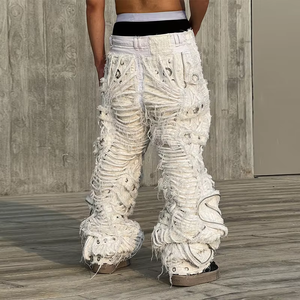 DiZNEW Nouvelle livraison de jeans pour hommes de grande rue en coton durable de haute qualité Jeans pour hommes à jambe droite Jeans pour hommes de grande taille - Product Image 4