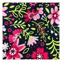 Tissu en Chiffon Léger à Motifs Floraux Bio Écologiques, Impression Numérique Personnalisée, Idéal pour Vêtements de Nuit pour Filles - Direct Usine