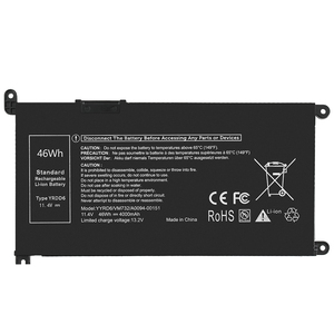 Batterie d'ordinateur portable YRDD6 d'origine pour Dell <span class=keywords><strong>Inspiron</strong></span> 5482 <span class=keywords><strong>5480</strong></span> 5491 5593 2-en-1 40Wh batterie de remplacement longue durée - Product Image 1