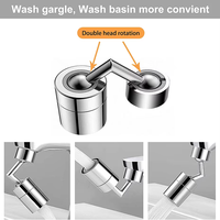 Buse de pulvérisateur Flexible moderne de robinet universel à 720 degrés pour adaptateur d'extension de robinet de bassin de cuisine