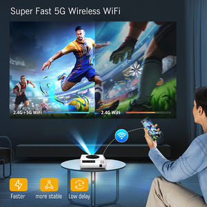 <span class=keywords><strong>Proyector</strong></span> de Alta Calidad <span class=keywords><strong>Full</strong></span> <span class=keywords><strong>HD</strong></span> <span class=keywords><strong>1080p</strong></span> <span class=keywords><strong>LED</strong></span> <span class=keywords><strong>Mini</strong></span> de Tiro Corto Android con <span class=keywords><strong>WiFi</strong></span> Integrado, Compatible con USB, Preparado para 4K y 3D, <span class=keywords><strong>550</strong></span> Lúmenes para el Hogar - Product Image 5