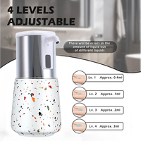 Dispensador de Jabón Automático de Cerámica con Sensor, Dispensador de Jabón Líquido sin Contacto, 350mL, Venta Directa de Fábrica