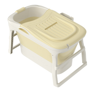 <span class=keywords><strong>Cubo</strong></span> de baño <span class=keywords><strong>plegable</strong></span> de cuerpo completo para niños y adultos, artefacto de bañera de aislamiento térmico de altura añadida para bañeras de hidromasaje en interiores - Product Image 5