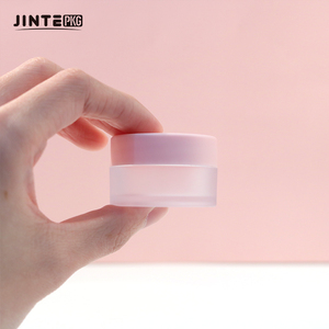 Petit pot en plastique PETG d'emballage cosmétique avec couvercle rose pour gommage <span class=keywords><strong>baume</strong></span> à lèvres soins de la peau 5g 10g 15g - Product Image 2