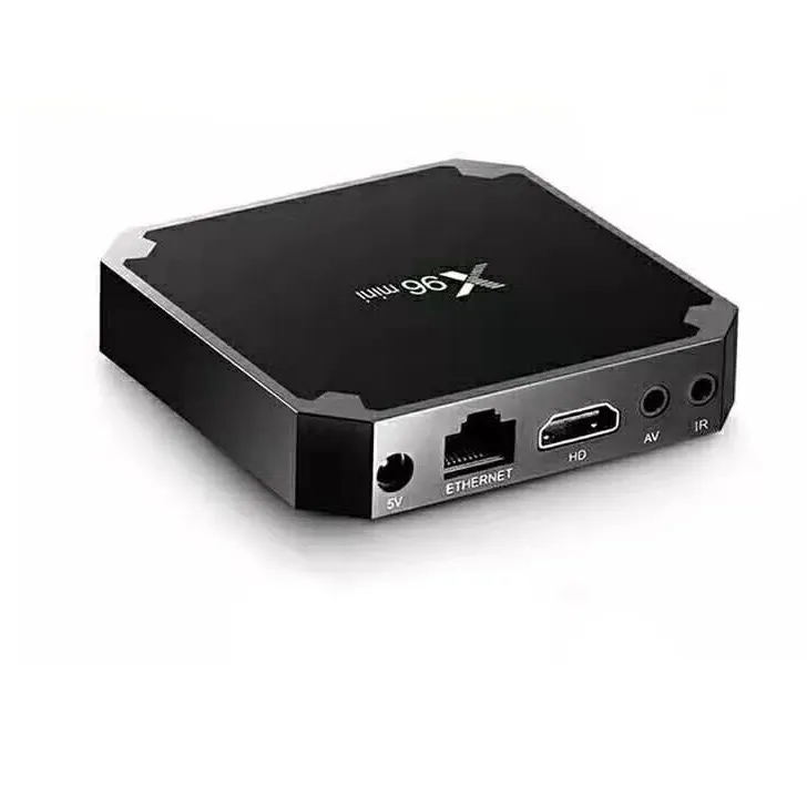 X96 mini amlogic s905w IEEE 802.11 b/g/n الروبوت 7.1 أسود اللون الرقمية التلفزيون 4k مربع الإنترنت