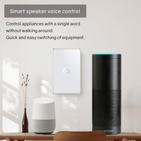 JRUMP Matter Cadre en aluminium Conception en verre Interrupteur intelligent Écran tactile WiFi 3G avec application Smart Life Technologie de filetage du marché US/AU